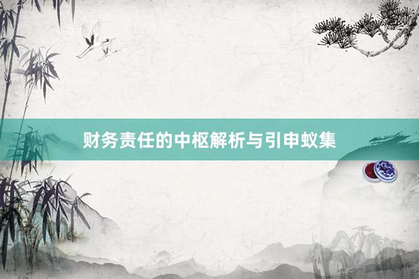 财务责任的中枢解析与引申蚁集
